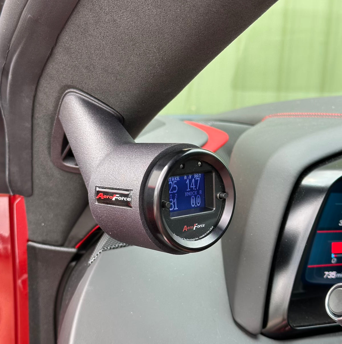 Corvette C8 2020 Present Single Gauge Pod AeroForce Technology, Inc.