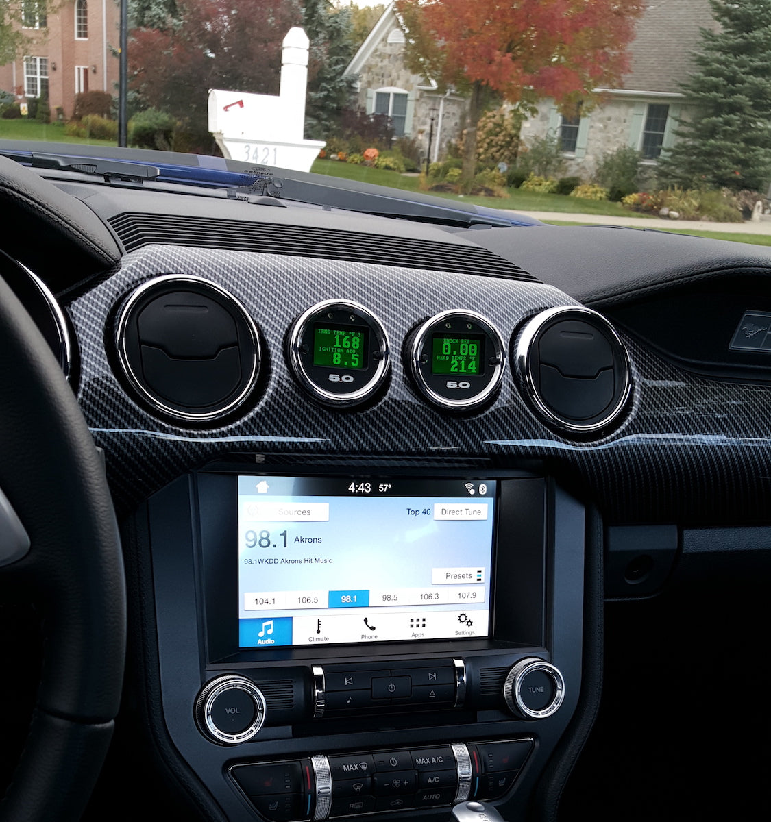 Ford Mustang S550 Performance Package 2015 2023 Dual Gauge Pod Adapt