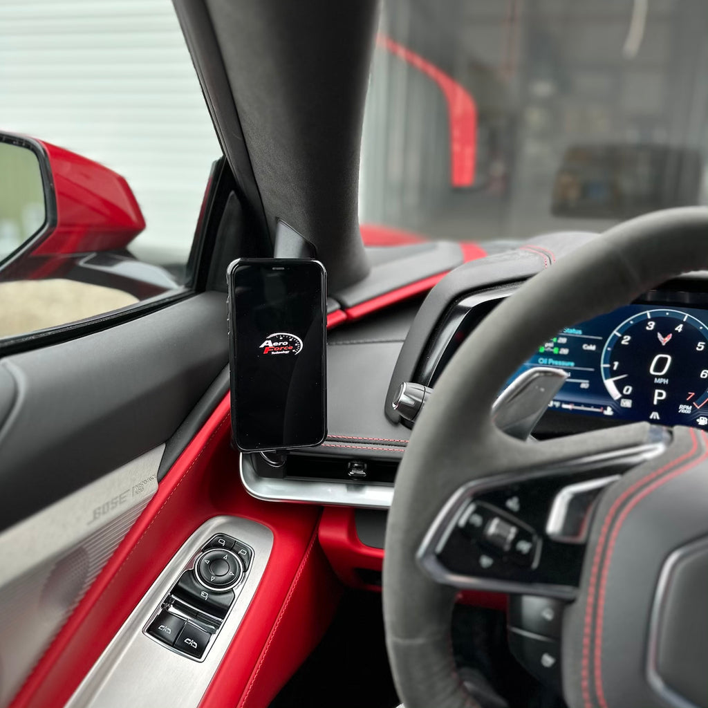 corvette c8 cigarette lighter AeroForce™ Alpha-Mag™ Custom Mount Phone Holder/Charger corvette c8 cigarette lighter AeroForce™ Alpha-Mag™ Custom Mount Phone Holder/Charger